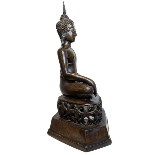 buddha sitzend lotus position klassische form thailand