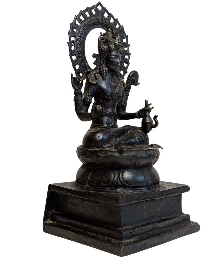 Avalokiteshvara Figur Bronze Tibet Bodhisattva Darstellung