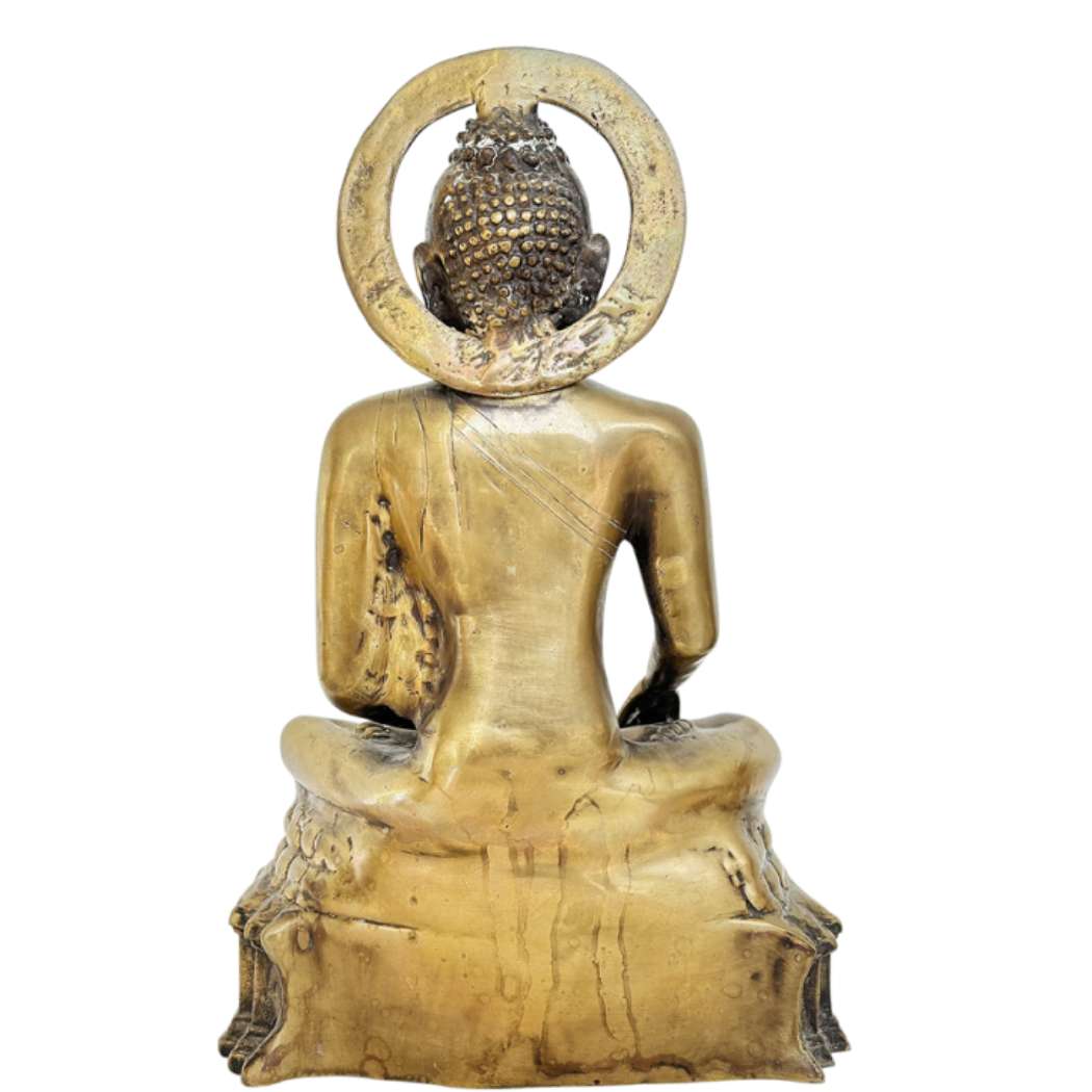 Buddha Bhumisparsha Kashmir Bronze Statue Himalaya