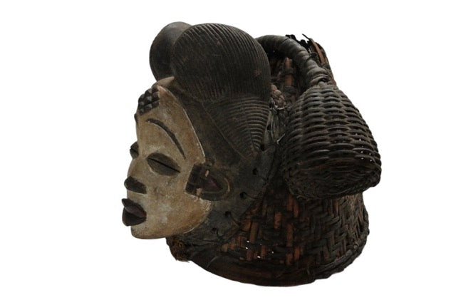 Afrika Maske Holz Kultur Gabon traditionelles Objekt