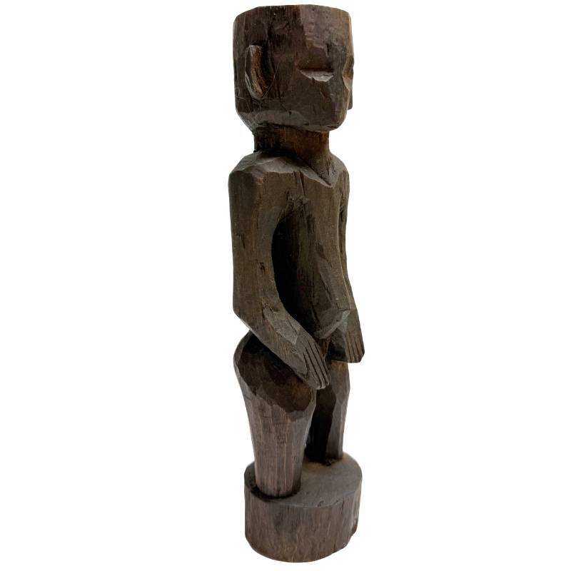 Abstrakte afrikanische Holzstatue der Mumuye-Kultur für Sammler.