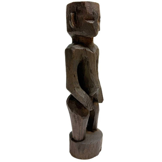 Abstrakte afrikanische Holzstatue der Mumuye-Kultur für Sammler.