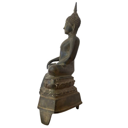 Alte Buddha Statue aus Bronze aus Thailand