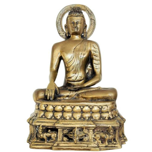 Antike nepalesische Tara Statue, feuervergoldete Bronze mit authentischer alter Patina, detailreiche Handwerkskunst aus Nepal, sakrales Kunstwerk