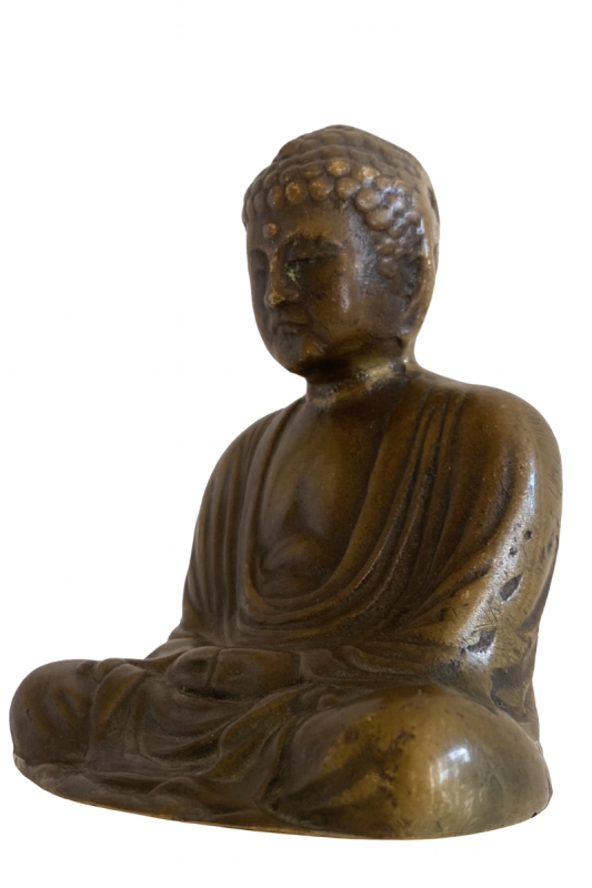 Japan Buddha Figur Bronze Dhyana Mudra Sammlerstück