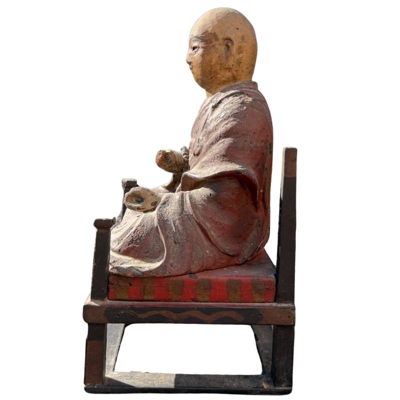 Antike religiöse Holzfigur aus Japan
