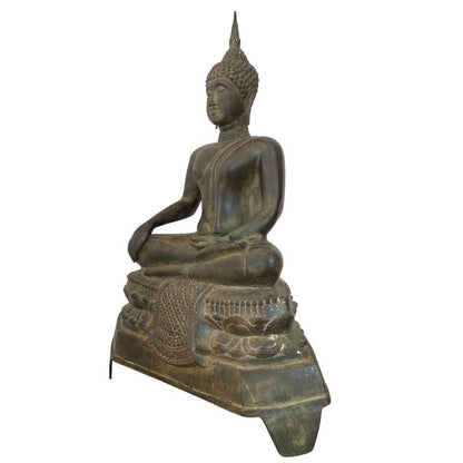 Antike sitzende Buddha Statue aus Thailand