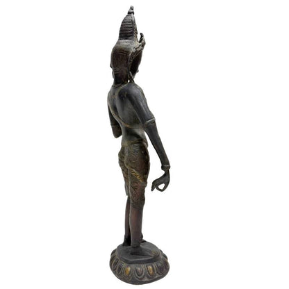 Antike Tara aus Bronze Himalaya 18 19 Jahrhundert