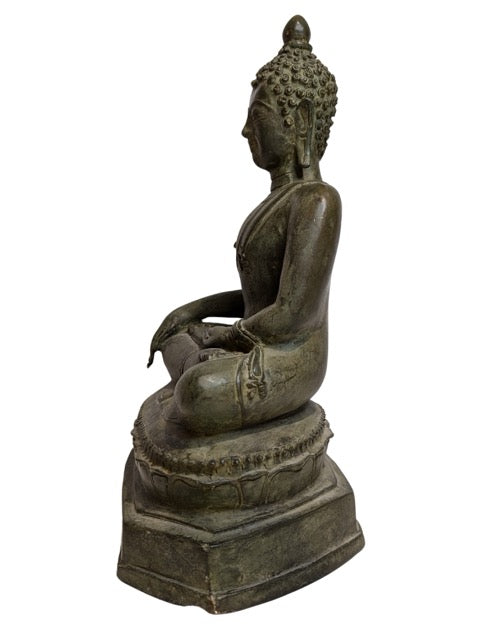 Antiker Buddha Bronze Myanmar 18 19 Jahrhundert