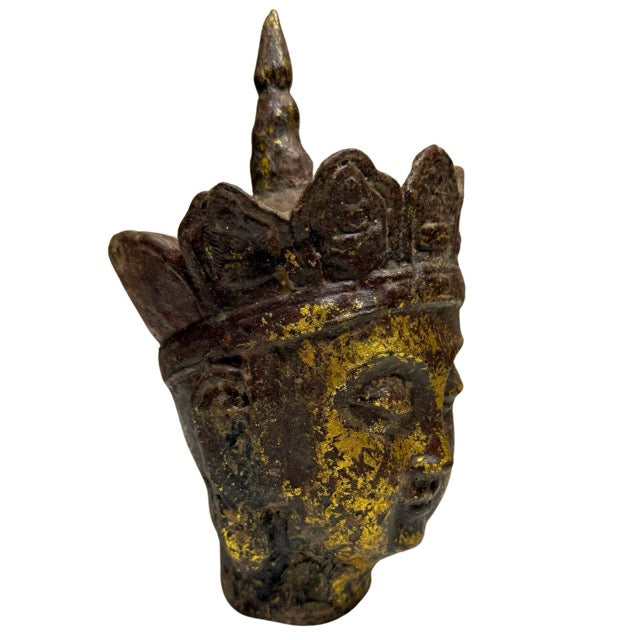 Antiker Ksitigarbha Kopf aus Gusseisen China