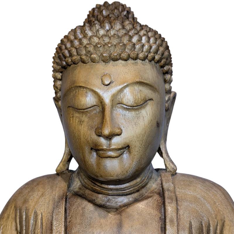 buddhistische darstellung suedostasien handgeschnitzt