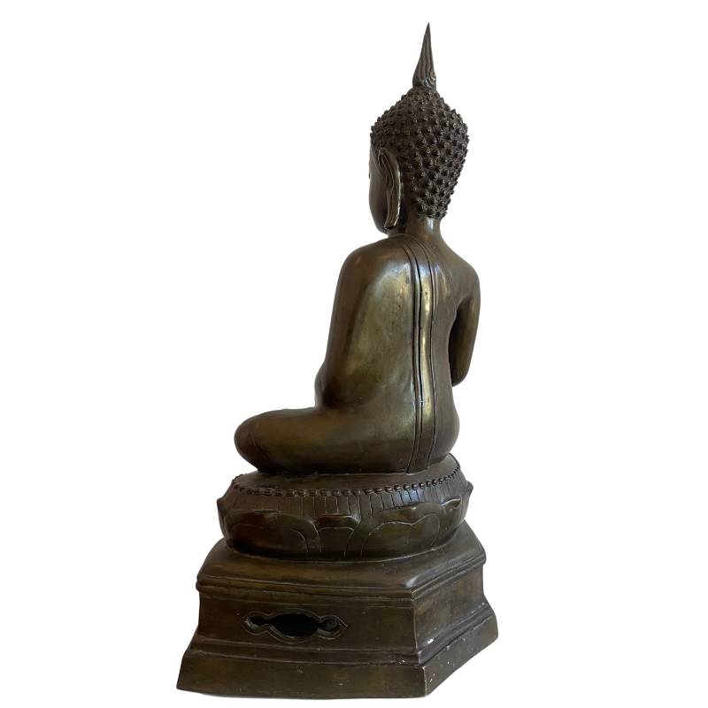 Authentische thailändische Buddha Statue aus Bronze