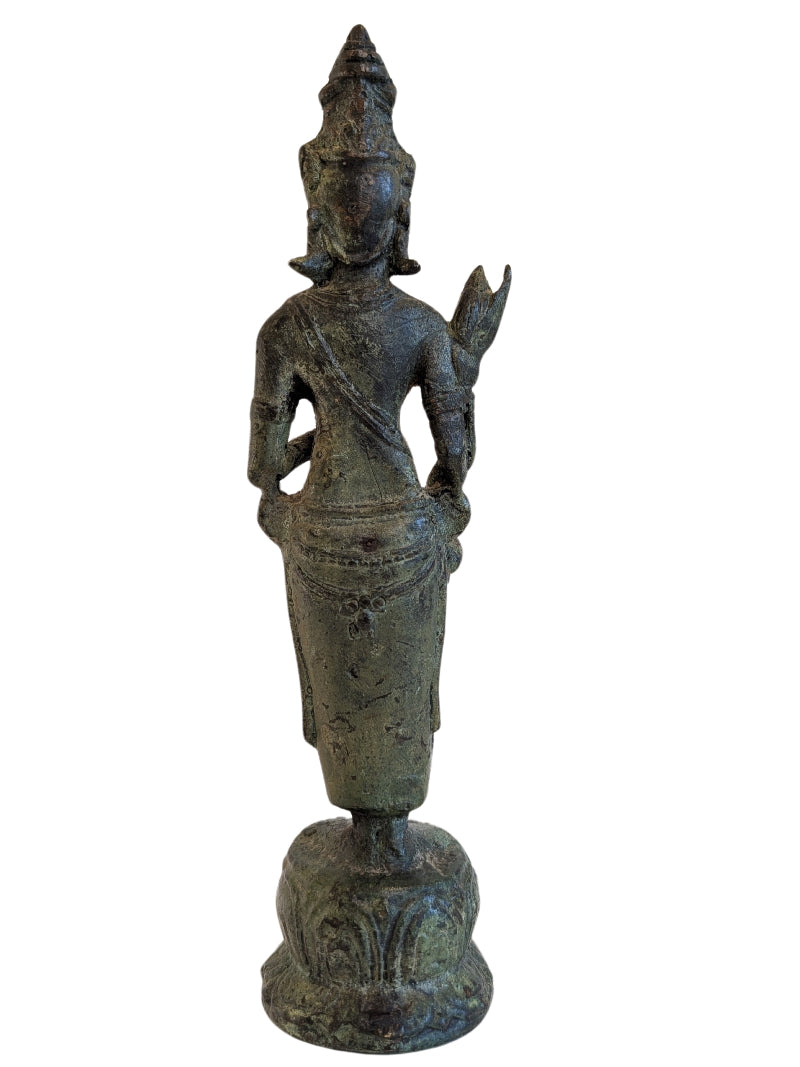 Avalokiteshvara Bronze Statue Südostasien traditionelle Darstellung