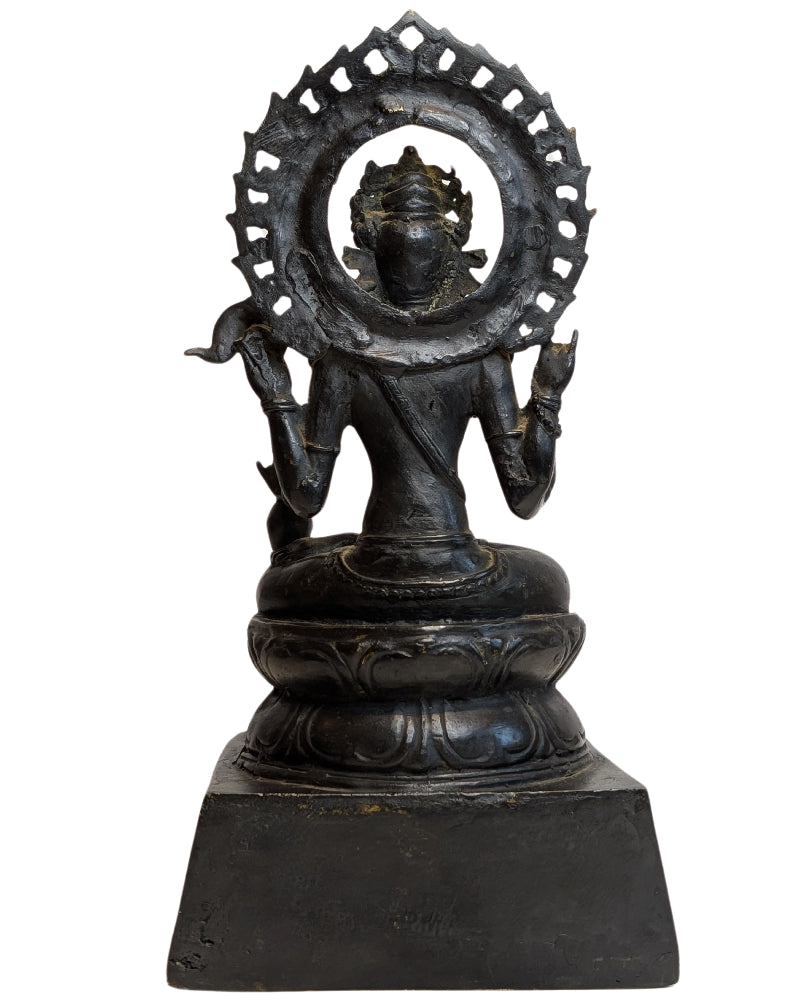 Avalokiteshvara Bronze Statue Tibet antik 18 19 Jahrhundert