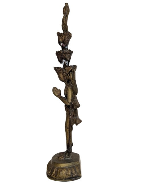 Avalokiteshvara Statue Tibet Bronze authentisches Objekt