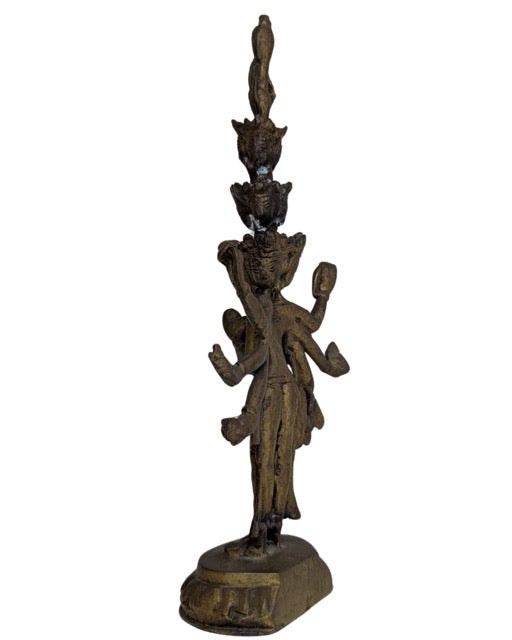 Avalokiteshvara Bronze Tempelbild Tibet Darstellung