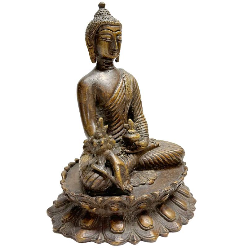 Bhaisajyaguru Bronze Figur Medizinbuddha 19,5 cm