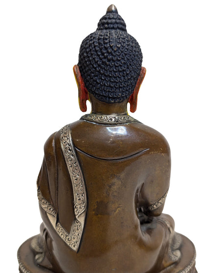 Bhaisajyaguru Buddha Tibet Bronze 18 Jahrhundert