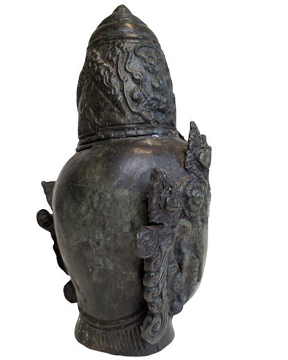 Bodhisattva Bronze Kopf Skulptur Himalaya