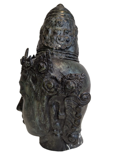 Bodhisattva Kopf Bronze Sammlerstück