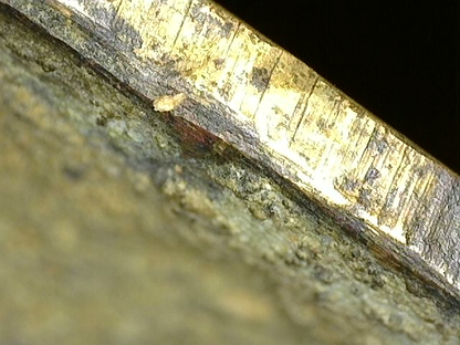 Bronzene Brahma Figur mit geschichteter Patinastruktur