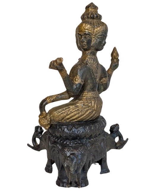 Brahma Bronze Tempelbild Indien traditionelle Darstellung