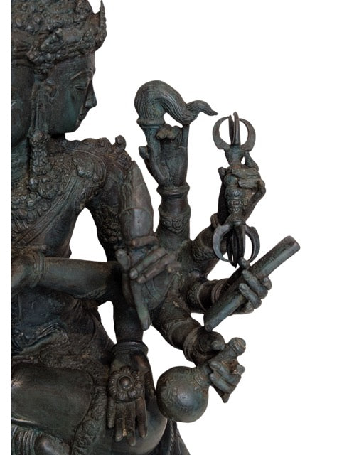 Brahma Statue Indonesien Bronze kosmische Symbolik