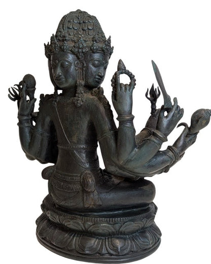 Brahma Statue Indonesien Bronze rituelles Objekt