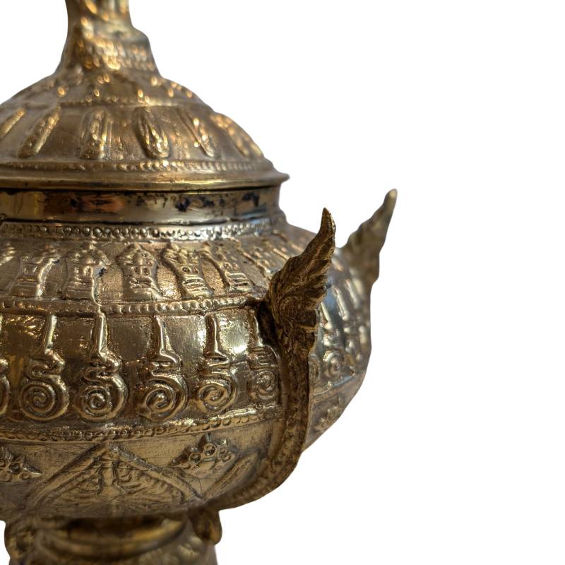 Bronze Ritualgefäß Tempel Thailand Laos 19 Jahrhundert