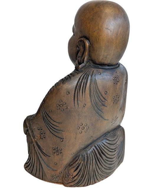 Budai Holz Figur Glück Symbol