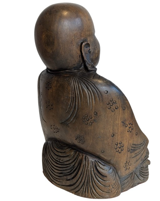 Budai Statue Holz Handarbeit Figur