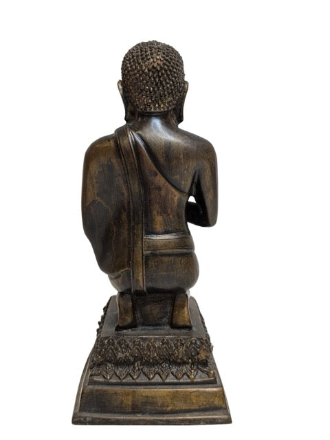 Buddha Anjali Mudra Bronze Myanmar Tempelbild
