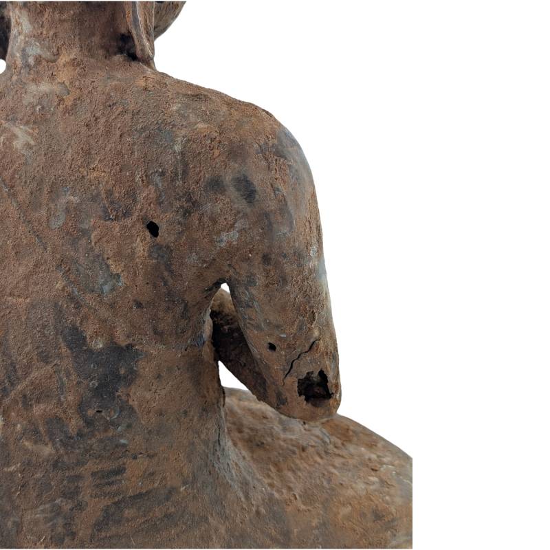 Buddha Bronze Birma antike Skulptur Patina