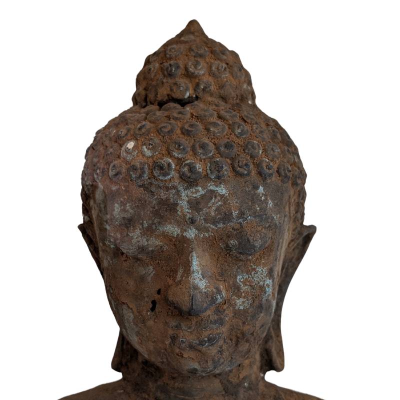 Buddha Bronze Birma Hohlguss handgearbeitet