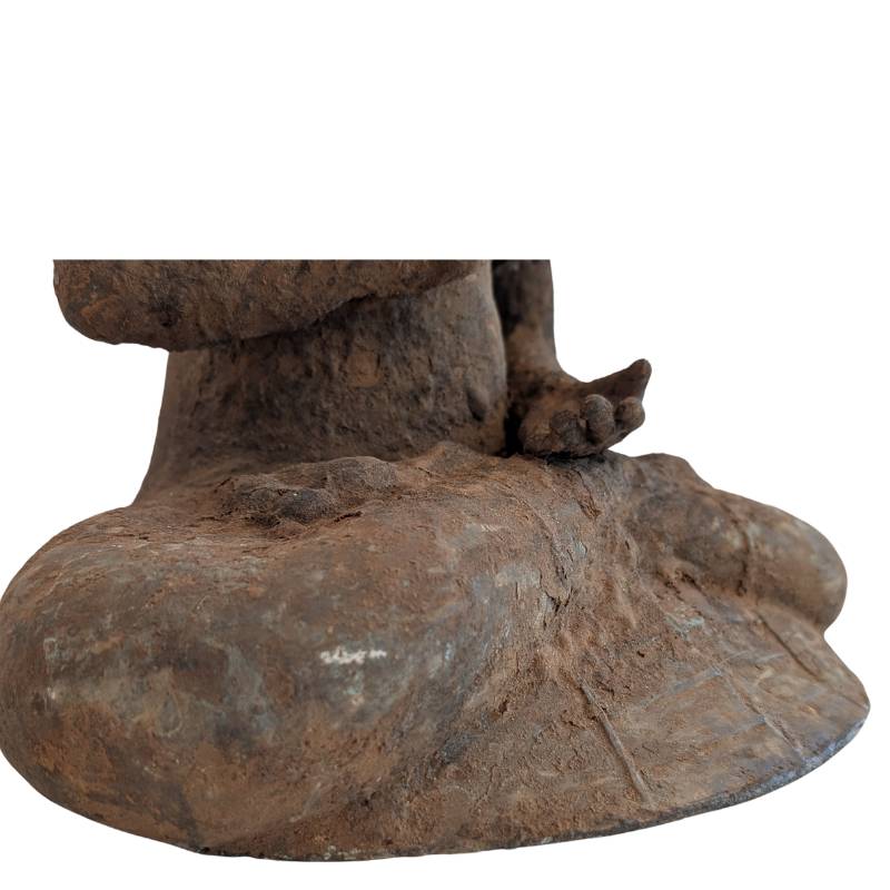 Buddha Bronze Myanmar Erdablagerung Oberfläche