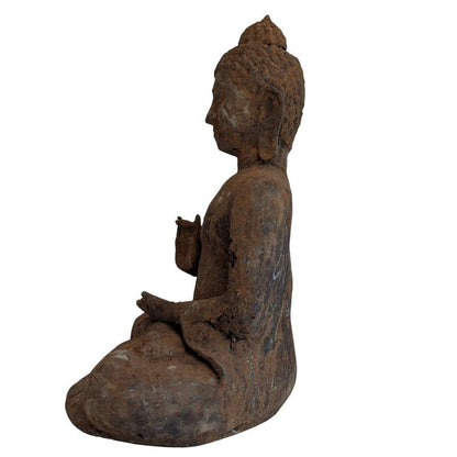 Buddha Bronze Birma Oberfläche Alterung