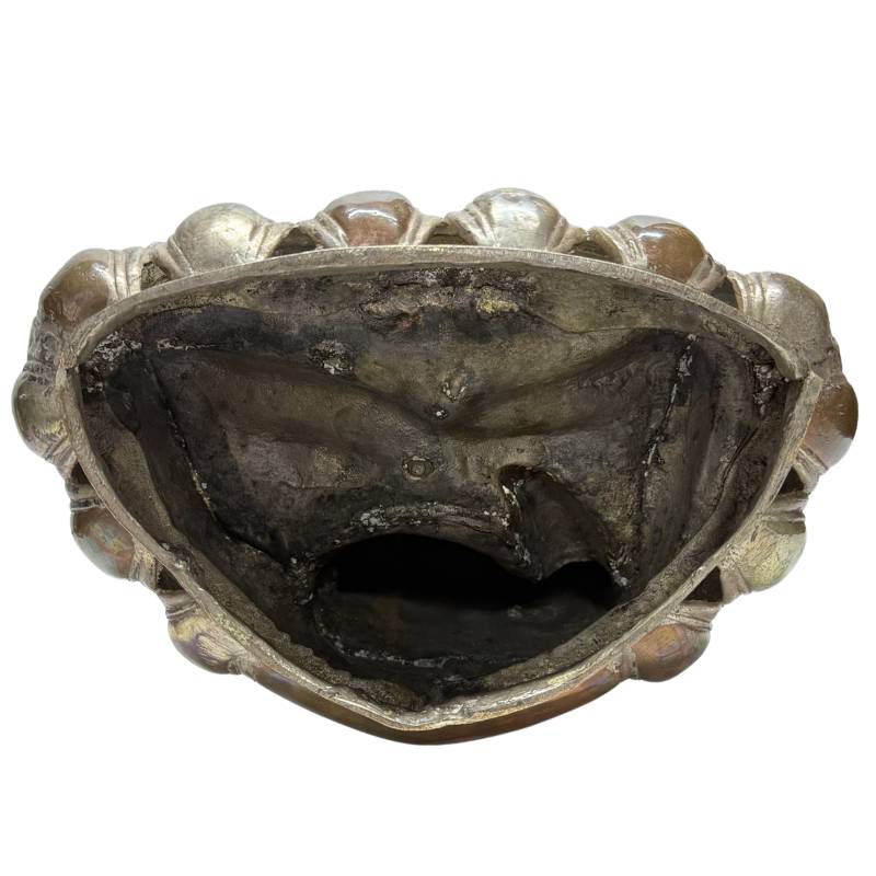 buddha bronze bhumisparsha mudra dekorative skulptur wohnraum