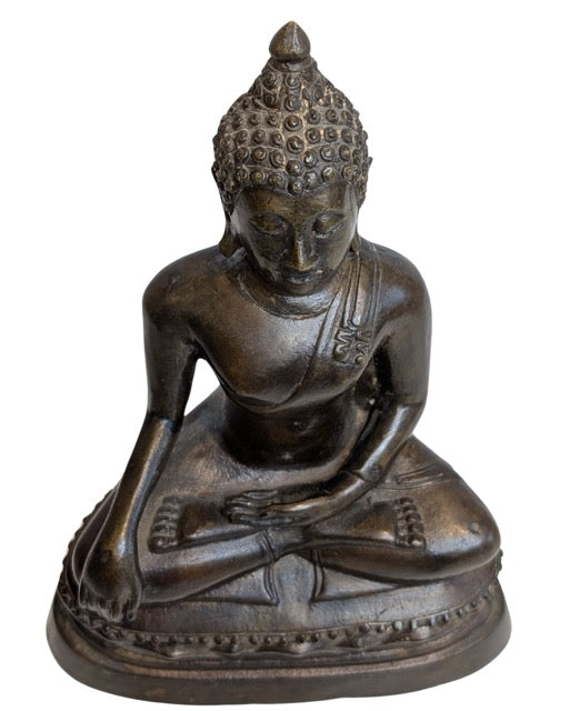 Buddha Bronze Figur Südostasien religiöse Kunst