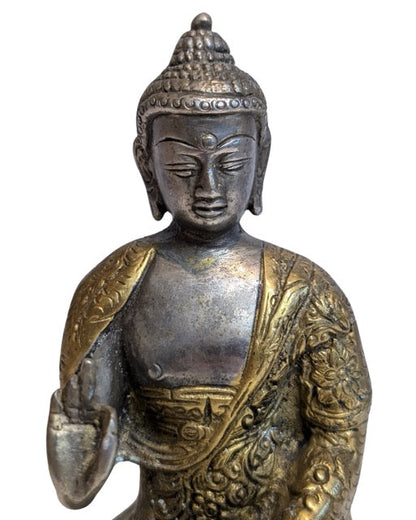Buddha Bronze Himalaya Figur religiöse Kunst