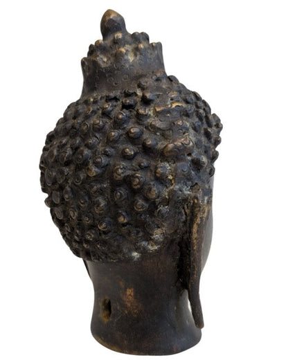 Buddha Bronze Kopf Feuervergoldung