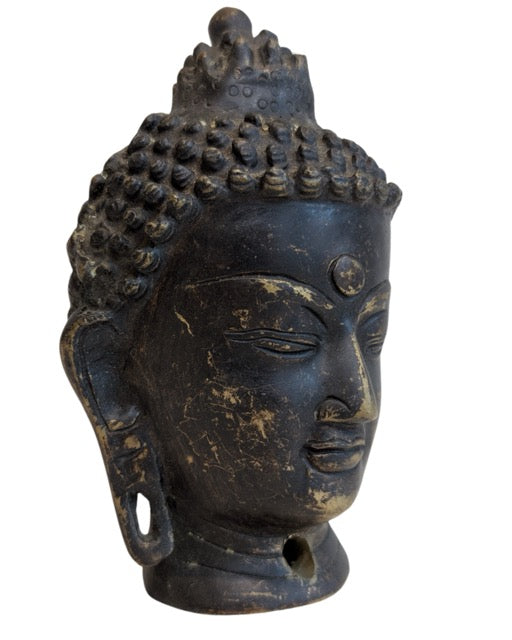 Buddha Bronze Kopf Himalaya Skulptur