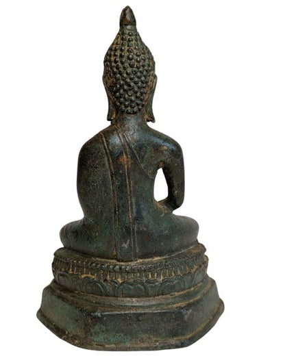 Buddha Bronze Thailand mit natürlicher Patina