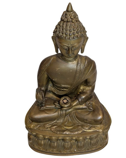 Buddha Bronze Tibet 17 bis 18 Jahrhundert