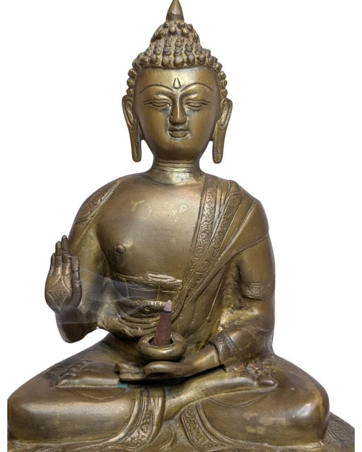 Buddha Bronze Tibet feuervergoldet großes Objekt