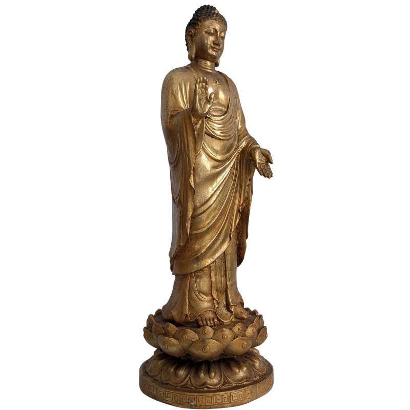 figur auf lotus sockel klassische buddhistische form