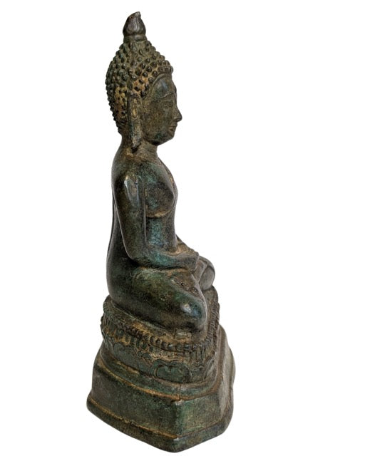 Buddha Figur Thailand Bronze Dhyana Mudra