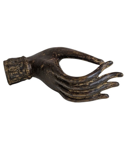 Buddha Hand Bronze Thailand mit Patina