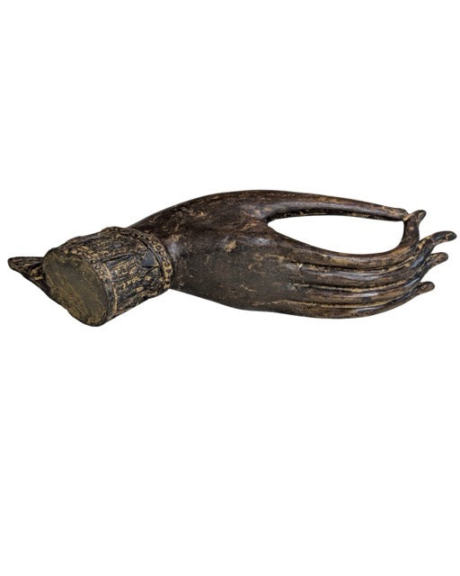 Buddha Hand Bronze Thailand mit langen Fingern