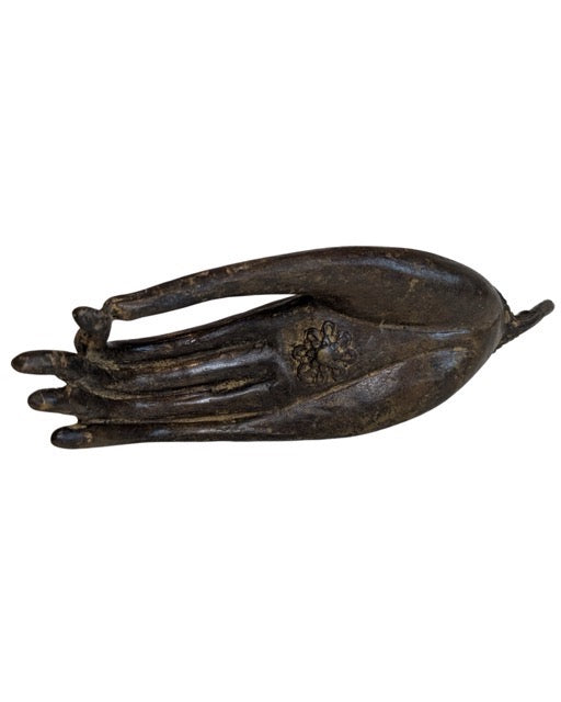 Buddha Hand Figur Bronze Thailand Lehrgestus