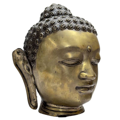 Buddha-Kopf Bronze – Klassischer Stil Asien Buddhistische Kunst | 1stBuddha